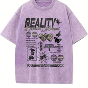 Reality Jackson Moment Vintage Washed T-Shirt in Purple