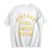 1970s 1970 Theme Classic for Ladies Cute Ladies Novelty Cotton T-Shirt in White