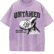 Untamed Legends Never Fold Vintage Washed T-Shirt in Purple