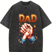 Best Dad Fist Bump Vintage Washed T-Shirt in Black