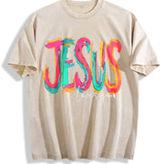 Love You Vintage Washed T-Shirt in Beige