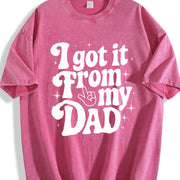 I Got It from My Dad Vintage Washed T-Shirt in Red