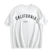 California 1991 Stretch Cotton T-Shirt in White