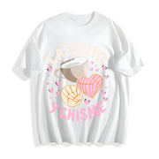 Latina Mexican Baked Concha Pastry Conchas Cotton T-Shirt in White