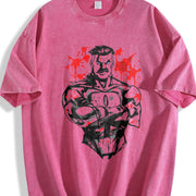 Invincible Viltrumite Warrior Anime Vintage Washed T-Shirt in Red