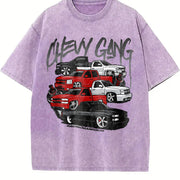 Chevy Gang Chevy Silverado Old School Chevy Truck Classic vintage washed oversized T-shirt in Purple