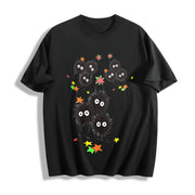 Studio Ghibli Soot Sprites Cotton T-Shirt in Black