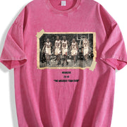 1996 Chicago Squad vintage washed oversized T-shirt in Red