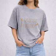 Quest Squad vintage washed oversized T-shirt in Gray