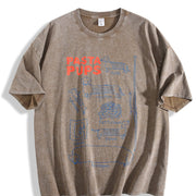 Pasta Pups Dachshund Vintage Washed T-Shirt in Brown