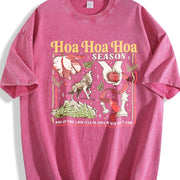Twilight Inspired Hoa Season Vampires City of Forks Vintage Washed T-Shirt in Red