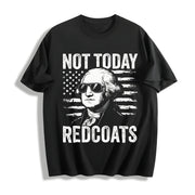 George Washington 4th of July Cotton T-Shirt in Black