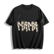 Boy Mama Mothers Day for Mom Cotton T-Shirt in Black