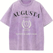Augusta National Golf Club Vintage Washed T-Shirt in Purple