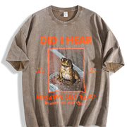 I Hear the Frogs Sing Vintage Washed T-Shirt in Brown