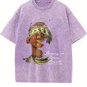 Luxury in Every Breath Vintage Washed T-Shirt in Purple