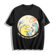 The Vibe Is in Shambless Cotton T-Shirt in Black
