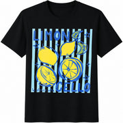 Limoncello Lemon Cotton T-Shirt in Black