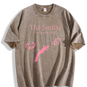 Retro Old School Spoof Fun Nostalgic Movie and TV Drama Vintage Washed T-Shirt in Brown