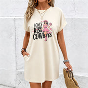 Exquisite Heart New Dress Cotton T-Shirt in White