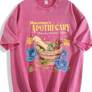 Mao's Apothecary Poisons Soft Kawaii Japanese vintage washed oversized T-shirt in Red