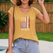 Sleeveless Vest Letter Anime Women's Color Cotton Tank Top in Yellow