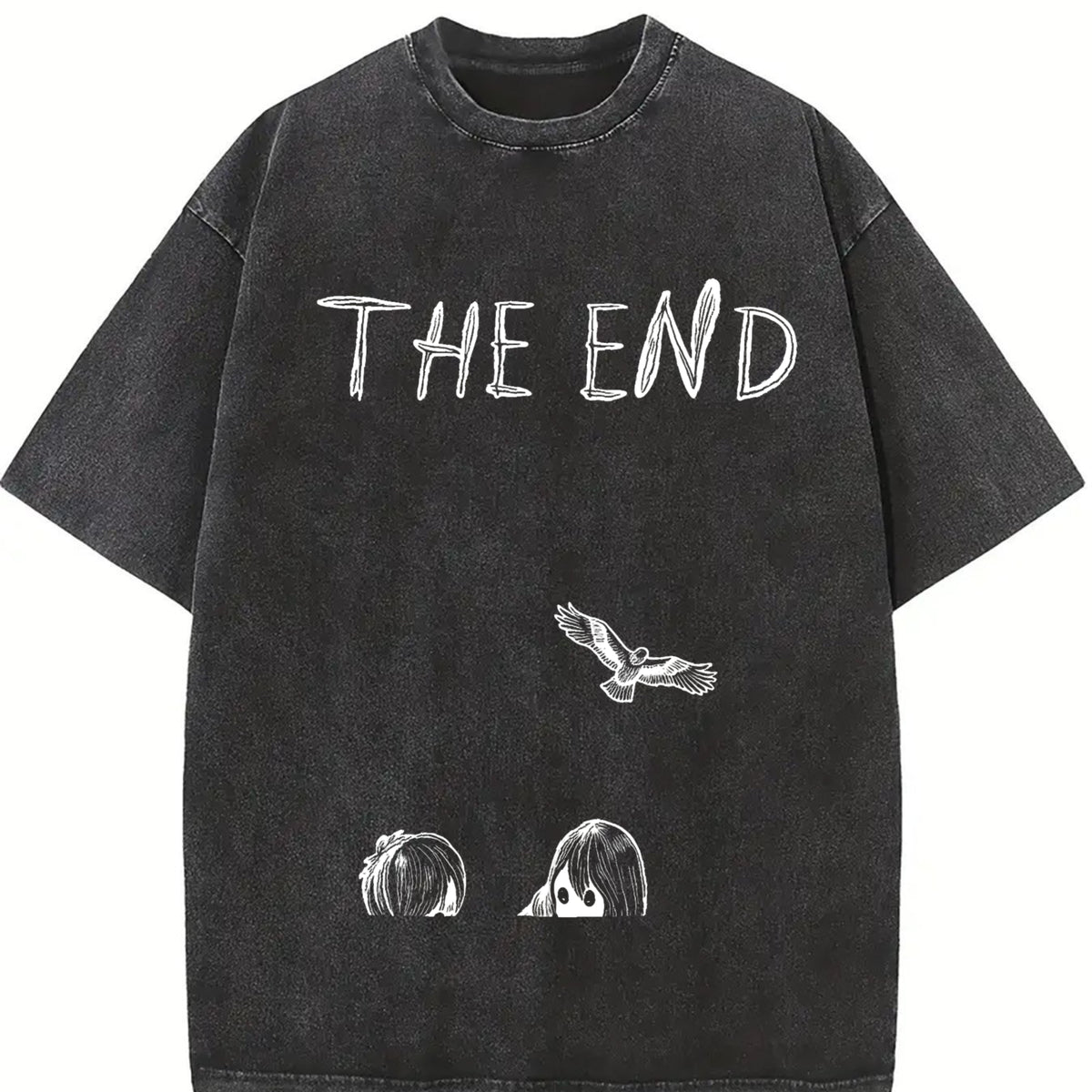 Attack on Titan Levi Ackerman vintage washed oversized T-shirt in Black