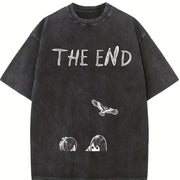 Attack on Titan Levi Ackerman vintage washed oversized T-shirt in Black