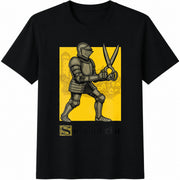Sir Cumcise Knight Meme Cotton T-Shirt in Black