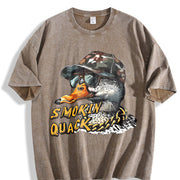 Southern Hunting Duck Vintage Washed T-Shirt in Brown