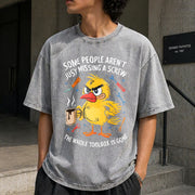 Some People Aren't Just Missing a Screw Vintage Washed T-Shirt in Gray