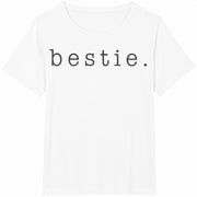 Best Friends Retro Besties Cotton T-Shirt in White