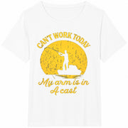 Fishing Fisherman Cotton T-Shirt in White