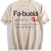 Fabuela Definiton Fabuela vintage washed oversized T-shirt in Beige