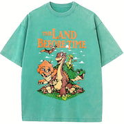 The Land Before Time Dinosaur Friends vintage washed oversized T-shirt in Blue