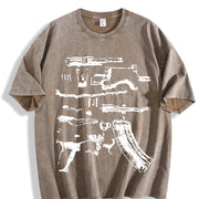 In Draco We Trust Vintage Washed T-Shirt in Brown