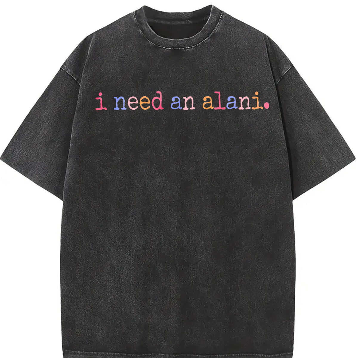 I Need An Alani Drink Energy Drink vintage washed oversized T-shirt in Black