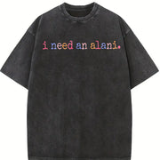 I Need An Alani Drink Energy Drink vintage washed oversized T-shirt in Black