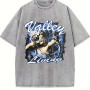 Valley Living Angel Vintage Washed T-Shirt in Gray