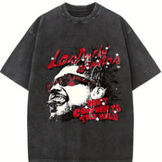 Las Vegas Rebel Car Graphic Vintage Washed T-Shirt in Black