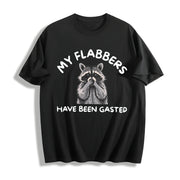 My Flabbers Have Been Gasted Cotton T-Shirt in Black