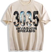 Vest an Essential Item Vintage Washed T-Shirt in Beige