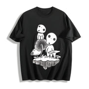 Spirited Away Studio Ghibli Cotton T-Shirt in Black
