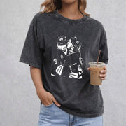 Hollander Rozanov Hockey vintage washed oversized T-shirt in Black