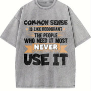 1 Pcs Heavy Adorable Vintage Washed T-Shirt in Gray