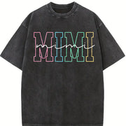 Cute MIMI for MIMI Vintage Washed T-Shirt in Black