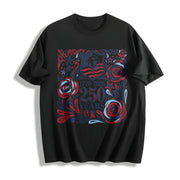 250th America Anniversary Cotton T-Shirt in Black