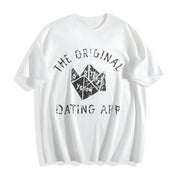 The Original Dating App Cootie Catcher Joke for Ladies Cotton T-Shirt in White