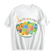 ColorsIts Okay to Have Mixed Feelings Cotton T-Shirt in White