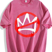 No Kings in America Protest Vintage Washed T-Shirt in Red